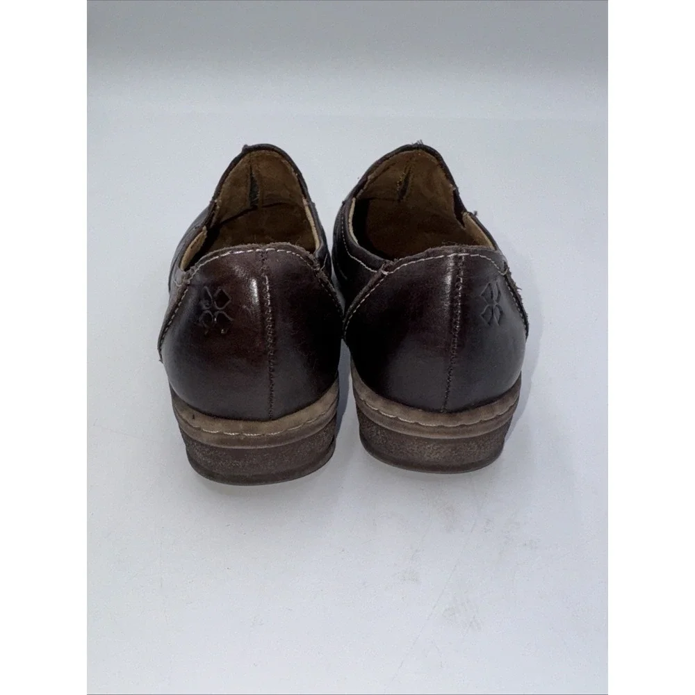 Naturalizer N5 Comfort Malvina Loafer Shoes Womens 4.5 M Slip On Leather Brown